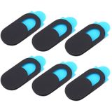 6 PCS Universal Ultra-thin Design WebCam Cover Camera Cover for Desktop  Laptop  Tablet  Phones (Black)