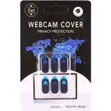 6 PCS Universal Ultra-thin Design WebCam Cover Camera Cover for Desktop  Laptop  Tablet  Phones (Black)