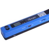 iScan01  Mobile Document Portable HandHeld Scanner with LED Display  A4  Contact  Image  Sensor  Support 900DPI  / 600DPI  / 300DPI  / PDF / JPG / TF (Blue)