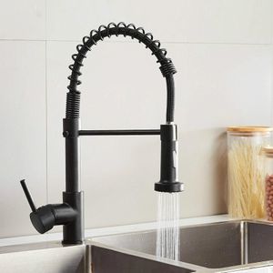 Kitchen Faucet Hot & Cold Water Tank Valve Sink Faucet  Specification: Black Model