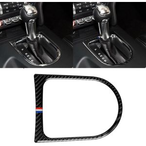 Car USA Color Carbon Fiber Shift Frame Decorative Sticker for Ford Mustang 2015-2017