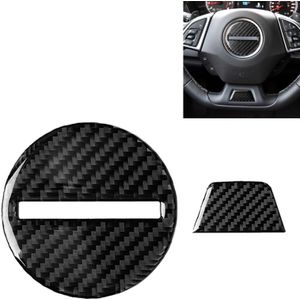 2 in 1 Car Carbon Fiber Steering Wheel Button Decorative Sticker for Chevrolet Camaro 2017-2019  Left and Right Drive Universal