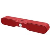 New Rixing NR4017 Portable 10W Stereo Surround Soundbar Bluetooth Speaker with Microphone(Red)