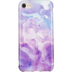 TPU Protective Case For iPhone 8 & 7(Purple Marble)