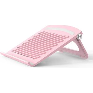 D1601 Laptop Support Folding Heightening Lifting Plate Cooling Bracket(Pink)