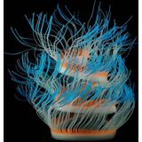 Aquarium Fish Tank Landscaping Decoration Silica Gel Simulation Software Coral Fluorescent Anemone  Size: 50cm(Blue)