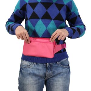 Multi-function Universal Outdoor Mobile Phone Bag Shoulder Bag Waist Bag  Size: 11 x 20cm (Magenta)