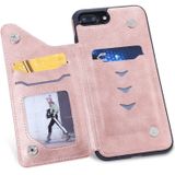 Harde hoes / case voor Apple iPhone 8 Plus gemaakt van Kunststof - Transparant