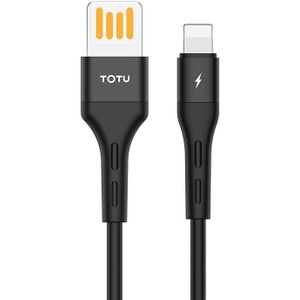 TOTUDESIGN BLA-060 Soft Series 3A 8 Pin Silicone Charging Cable  Length: 1m (Black)