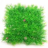 2 PCS Simulation Lawn Shopping Mall Indoor And Outdoor Fish Tank Turtle Tank Green Plant Decoration  Size: 25x25x3.5cm  Style:Snapdragon Lawn