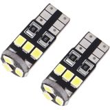 2 PCS T10/W5W/194/501 1.5W 90LM 6000K 9 SMD-3528 LED Bulbs Car Reading Lamp Clearance Light with Decoder  DC 12V