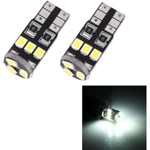 2 PCS T10/W5W/194/501 1.5W 90LM 6000K 9 SMD-3528 LED Bulbs Car Reading Lamp Clearance Light with Decoder  DC 12V