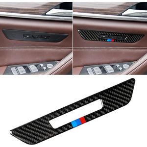 Car Tricolor Carbon Fiber Seat Memory Button Decorative Sticker for BMW 5 Series G38 528Li / 530Li / 540Li 2018