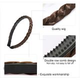 Wig Twist Braid Jewelry Headband Hair Buckle (Dark Brown)