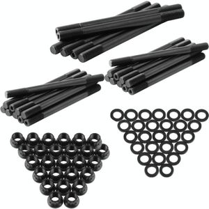 Car Cylinder Head Stud Kit for Dodge Cummins 24v Diesel 5.9L & 6.7L (1998-2018) (Black)