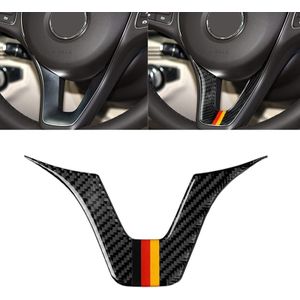 Car German Flag Carbon Fiber Steering Wheel Decorative Sticker for Mercedes-Benz