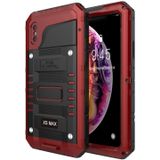 Waterproof Dustproof Shockproof Zinc Alloy + Silicone Case for iPhone XS Max (Red)