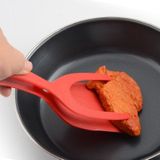 2 PCS 2 in 1 Silicone Omelette Toast Spatula Spoon(Red)