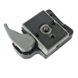 BEXIN Tripod Head Quick Release Plate Holder For Manfrotto 200PL-14(Grey)