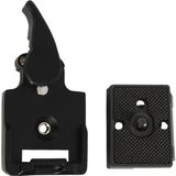 BEXIN Tripod Head Quick Release Plate Holder For Manfrotto 200PL-14(Grey)