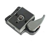 BEXIN Tripod Head Quick Release Plate Holder For Manfrotto 200PL-14(Grey)