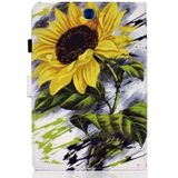 Painted Pattern TPU Horizontal Flip Leather Protective Case For Samsung Galaxy Tab A 9.7(Sun Flower)