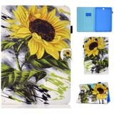 Painted Pattern TPU Horizontal Flip Leather Protective Case For Samsung Galaxy Tab A 9.7(Sun Flower)