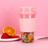 Portable USB Rechargeable Mini Household Electric Fruit Juicer(Pink)