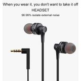awei ES-10TY TPE In-ear Wire Control Earphone with Mic  For iPhone  iPad  Galaxy  Huawei  Xiaomi  LG  HTC and Other Smartphones(Black)