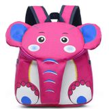 Elephant School Backpack for Children Cute 3D Animal Kids School Bags Boys Girls Schoolbag(Pink)