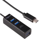 2 in 1 USB 3.1 USB-C / Type-C to USB 2.0 COMBO 3 Ports HUB + TF Card Reader(Black)