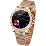 M6003 Stainless Steel Mesh Strap Fashion Smart Watch for Women  Support Heart Rate Monitoring & Pedometer & Sleep Monitoring & Calories(Rose Gold)