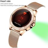 M6003 Stainless Steel Mesh Strap Fashion Smart Watch for Women  Support Heart Rate Monitoring & Pedometer & Sleep Monitoring & Calories(Rose Gold)