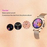 M6003 Stainless Steel Mesh Strap Fashion Smart Watch for Women  Support Heart Rate Monitoring & Pedometer & Sleep Monitoring & Calories(Rose Gold)
