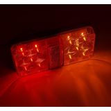 2 PCS Trailer / Truck F-type Square Shape 8LEDs Tail Light Set