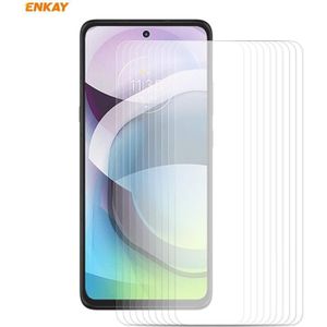 For Motorola Moto G 5G 10 PCS ENKAY Hat-Prince 0.26mm 9H 2.5D Curved Edge Tempered Glass Film