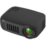A2000 1080P Mini Portable Smart Projector Children Projector  EU Plug(Black)