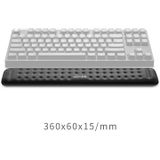 Mechanical Keyboard Wrist Rest Memory Foam Mouse Pad  Size : M (Black)