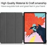 For iPad Air 2020 10.9 Colored Drawing Horizontal Flip Leather Case with Three-folding Holder & Sleep / Wake-up Function(Apricot Flower)