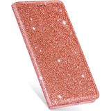 For Samsung Galaxy Note 10 Plus Ultrathin Glitter Magnetic Horizontal Flip Leather Case with Holder & Card Slots(Rose Gold)