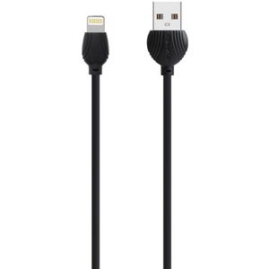 awei CL-63 2.5A 8 Pin Charging + Transmission Aluminum Alloy Data Cable  Length: 1m(Black)