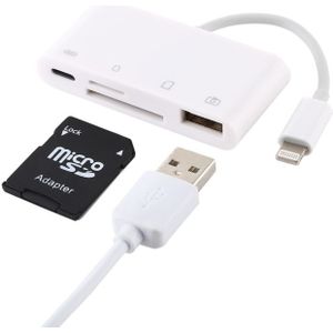 NK-108L 8 Pin to USB + TF Card + SD Card Camera Reader Adapter  Compatible with IOS 9.1 and Above Systems