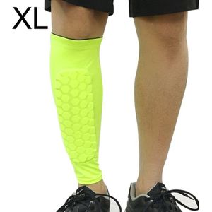 Football Anti-collision Leggings Outdoor Basketball Riding Mountaineering Ankle Protect Calf Socks Gear Protector  Size: XL