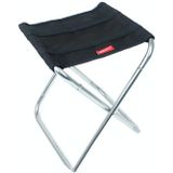 CLS 7075 Aluminum Alloy Fishing Chair Portable Camping Train Stool  Size: 24.8x22.5x27cm(Black)