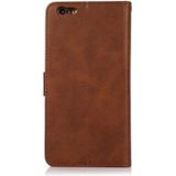 Calf Texture 2 in 1 Detachable Magnetic Back Cover Horizontal Flip Leather Case with Holder & Card Slots & Wallet & Photo Frame For iPhone 6s Plus / 6 Plus(Brown)