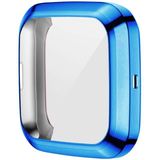 For Fitbit versa 2 Plating TPU All-inclusive Protective Shell(Blue)