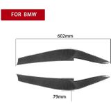 2 PCS / Set Carbon Fiber Car Lamp Eyebrow Decorative Sticker for BMW 5 Series G30 / G38 2018  Drop Glue Version