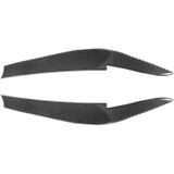 2 PCS / Set Carbon Fiber Car Lamp Eyebrow Decorative Sticker for BMW 5 Series G30 / G38 2018  Drop Glue Version