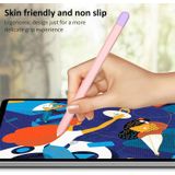 Vloeibare siliconen stylus pen beschermhoesje voor Samsung Galaxy Tab S6 Lite P610 / P615 (paars roze)