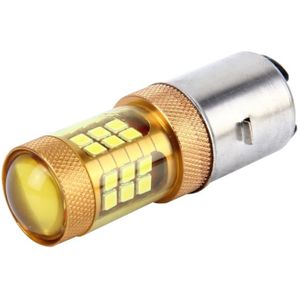 BA20D 10W 1000 LM Motorcycle Headlight with 28 SMD-3030 LED Lamps  DC 12V(Gold Light)